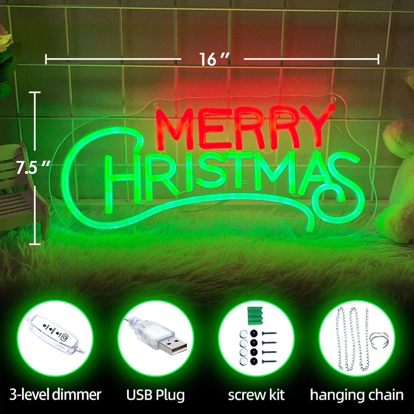 MERRY Christmas Neon Sign