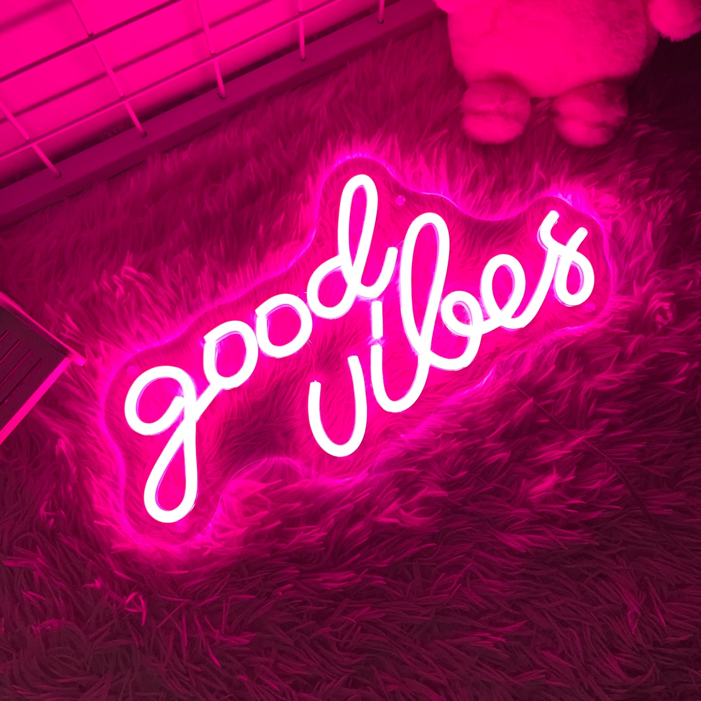 good vibes neon sign