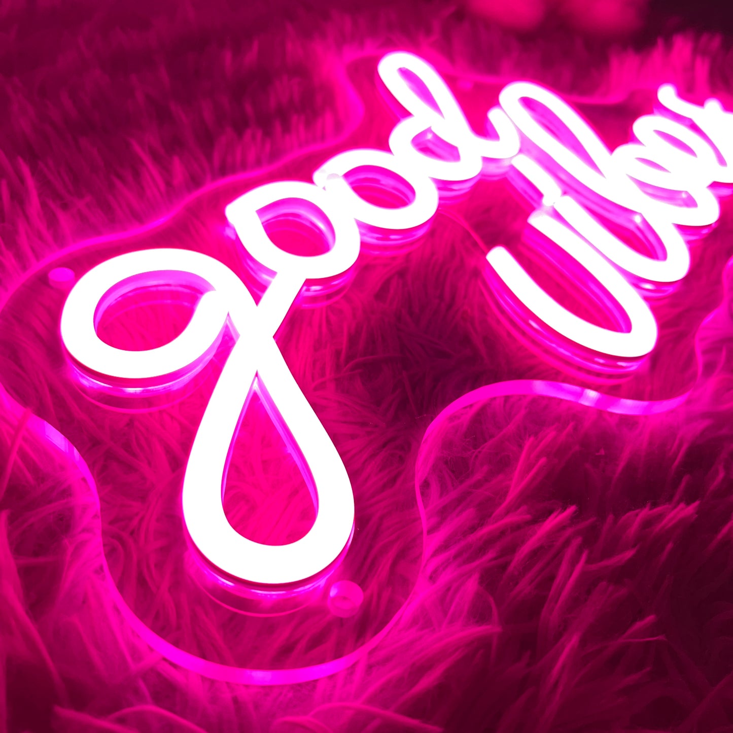 good vibes neon sign