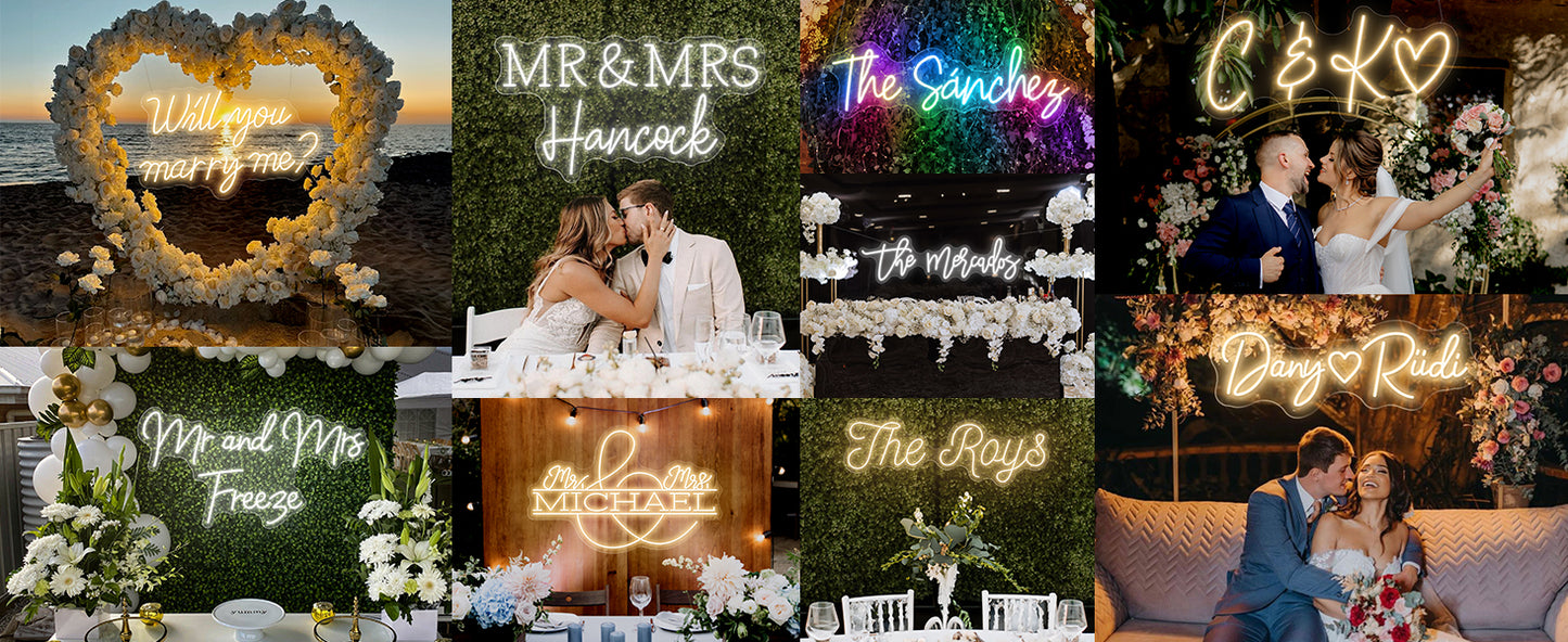 Custom Neon Sign Wedding